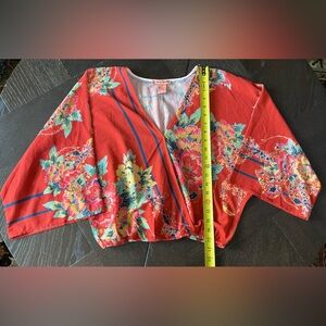 Flying Tomato Multicolor Pastel & Bright Floral Top